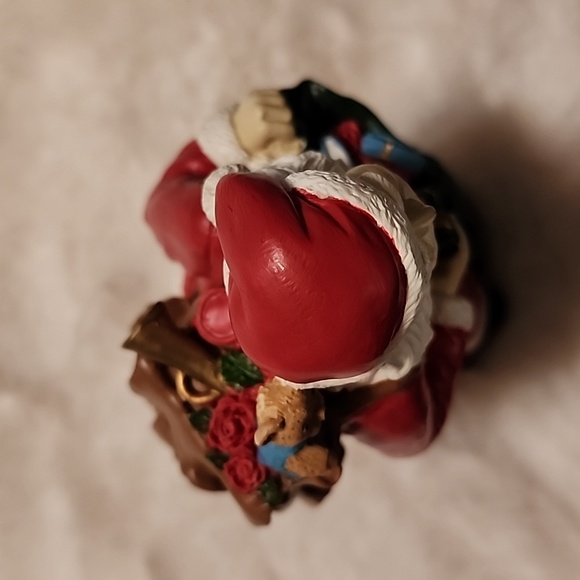 VINTAGE  FORGET ME NOT COMPUTER ORNAMENT  & SANTA FIGURINE - Picture 10 of 10